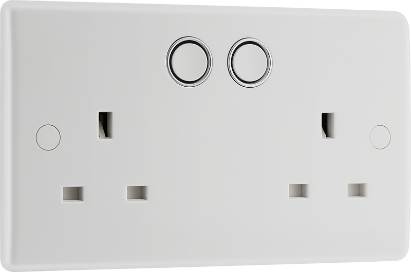 BG Electrical 800 Series - Double, switched, single pole with smart control