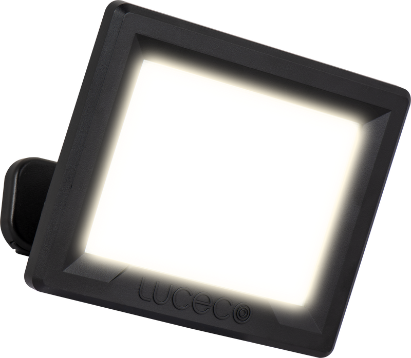 Luceco Essence Floodlight - Essence floodlight with ball joint 30W black 4000K colour temp