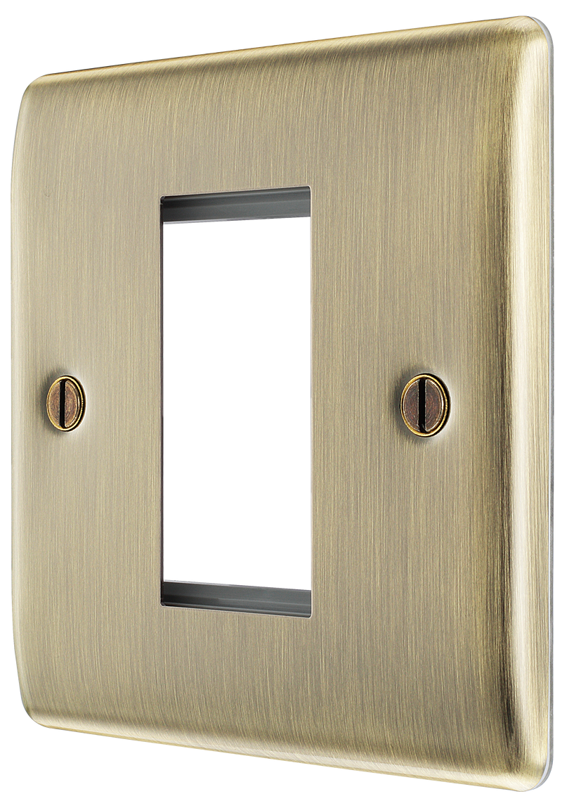 BG Electrical Euro Module - 1 module - square