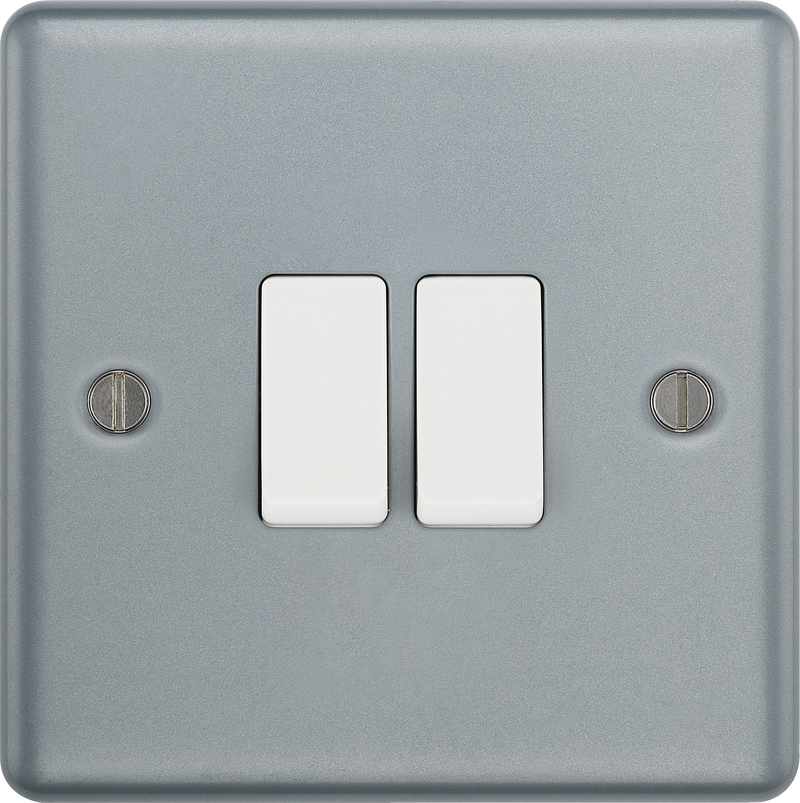 BG Electrical Metal Clad - Double, 2 way switch