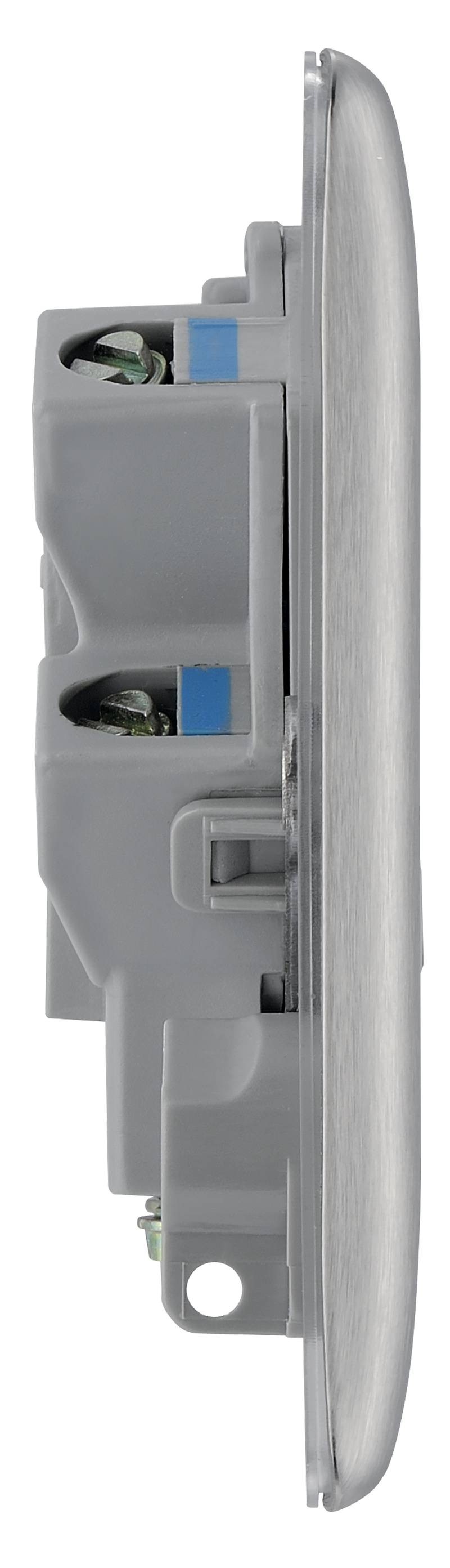 BG Electrical Nexus Metal Brushed Steel - Unswitched and fused