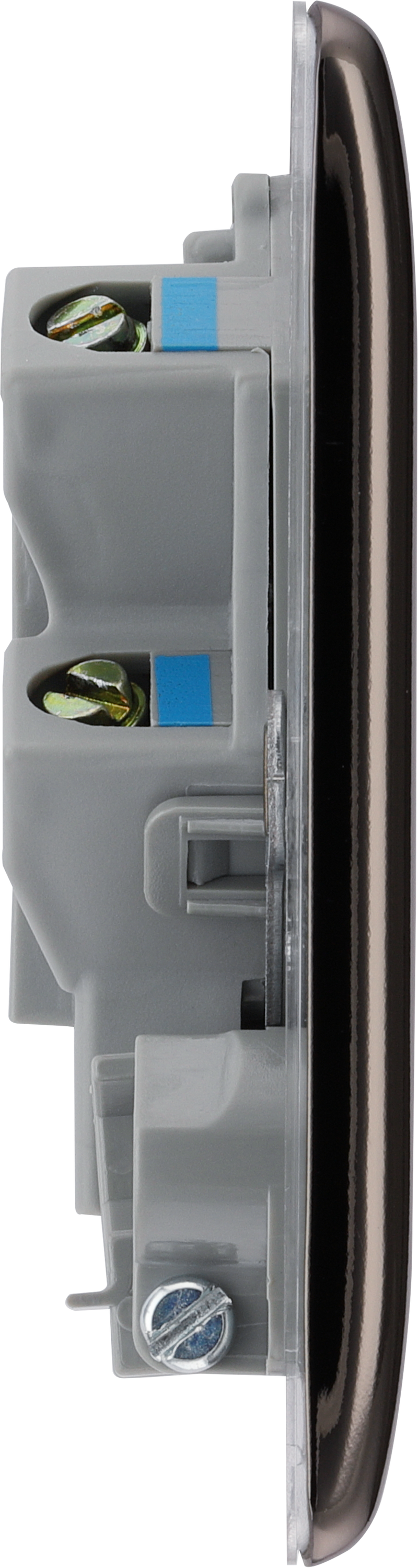 BG Electrical Nexus Metal Black Nickel - Unswitched and fused with flex outlet