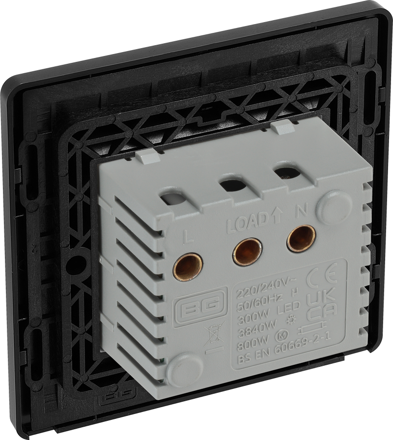 BG Electrical Evolve Matt Grey - Hotel key card switch