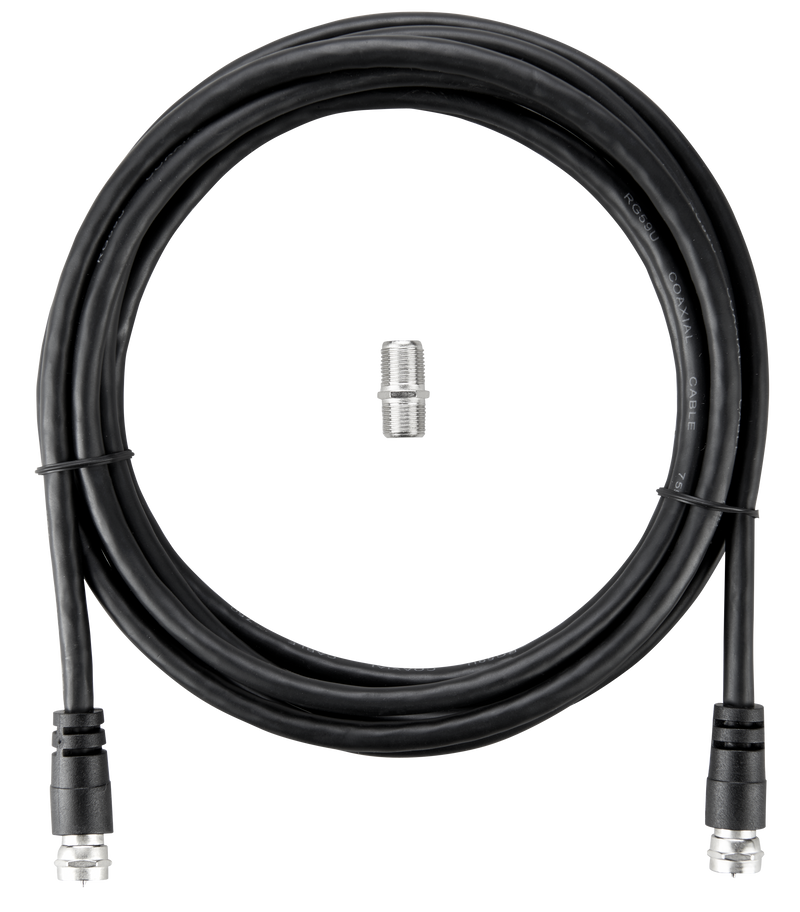 Ross Cable Accessories - Satellite F-Sat cable with coupler (3m, black)