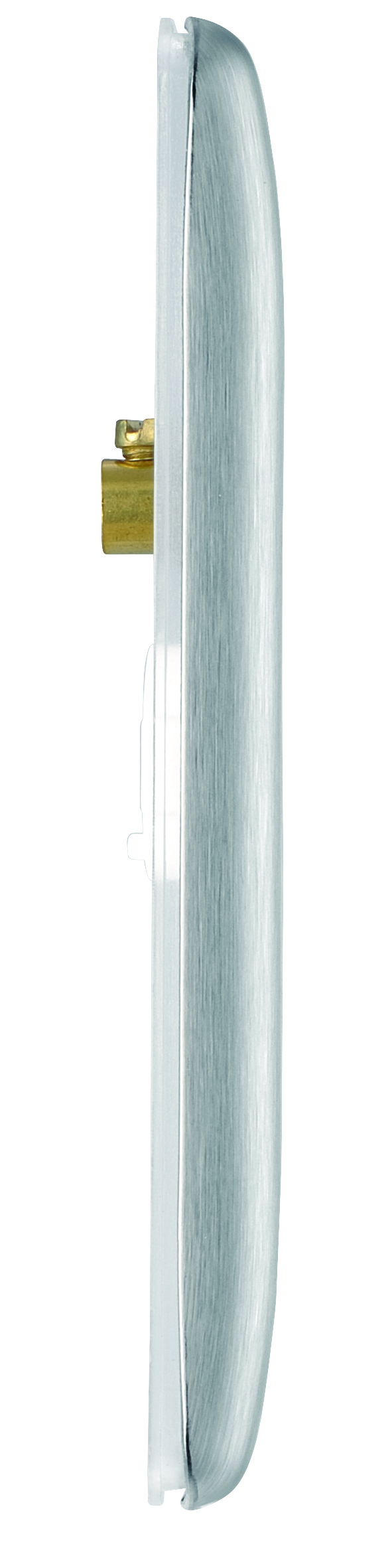 BG Electrical Nexus Metal Brushed Steel - Double, blank plate