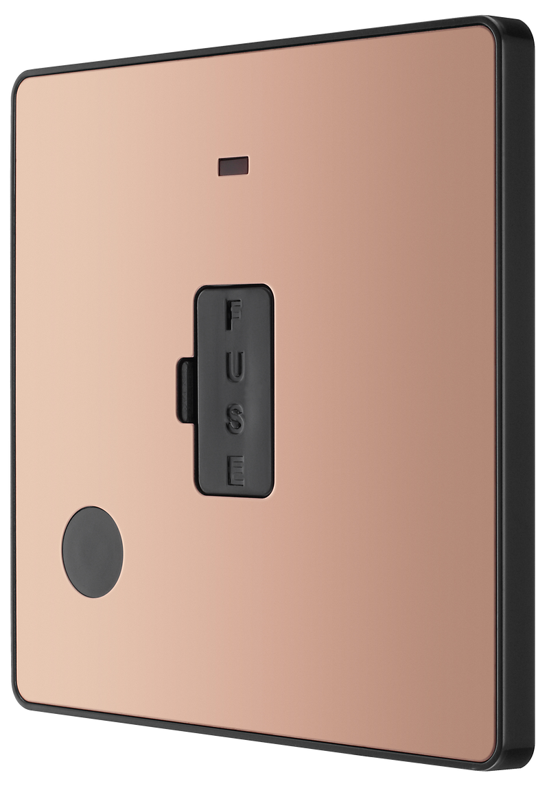 BG Electrical Evolve Polished Copper - Unswitched and fused