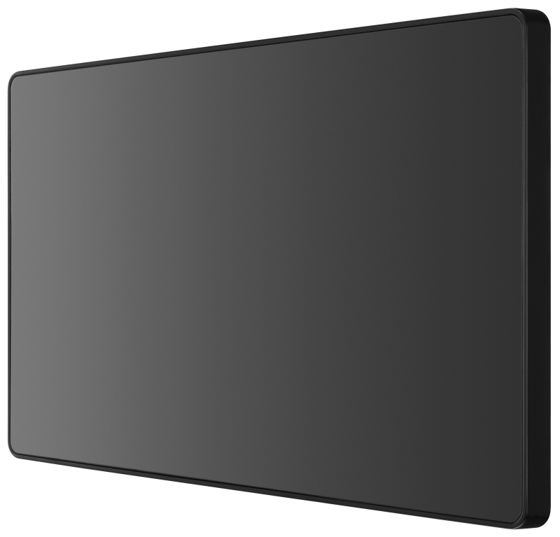 BG Electrical Evolve Black Chrome - Double, blank plate