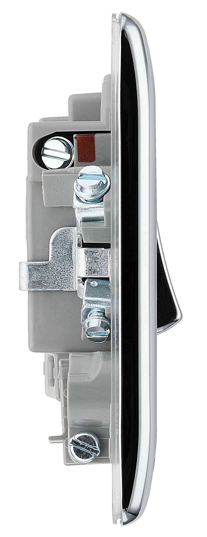BG Electrical Nexus Metal Polished Chrome - Switched and fused with indicator and flex outlet