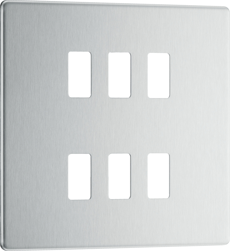 BG Electrical Grid - 6 module, square
