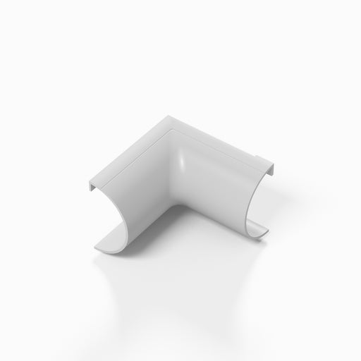 D-Line Trunking - 20x10mm White Internal Bend