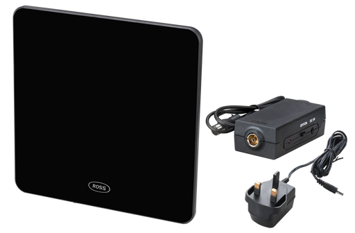 Ross Aerials - Flat panel digital indoor aerial with integrated 4G filter