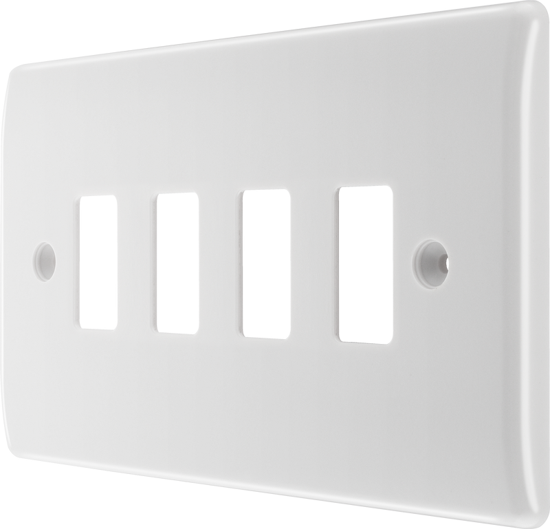 BG Electrical Grid - 4 module, rectangular