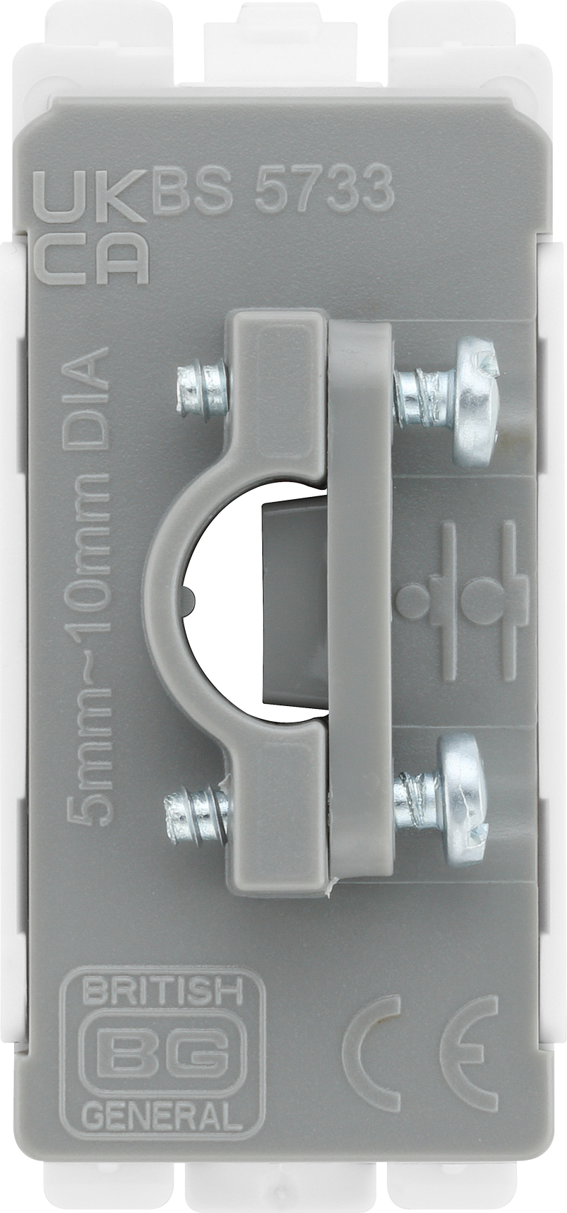 BG Electrical Grid - Flex outlet, up to 10mm (EVOLVE WHITE)