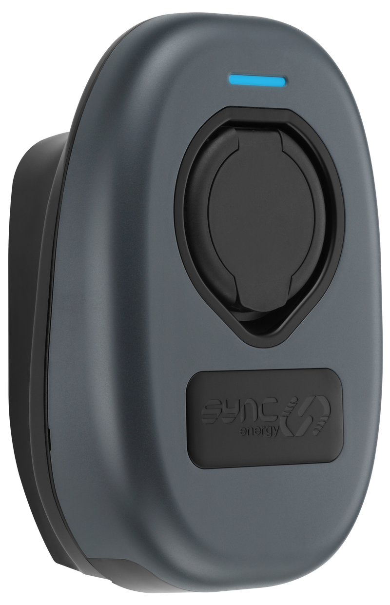 Sync Energy Wall Chargers - EV Socketed Wall Charger 2, Mode 3, 7.4kW - Wi-Fi, Ethernet