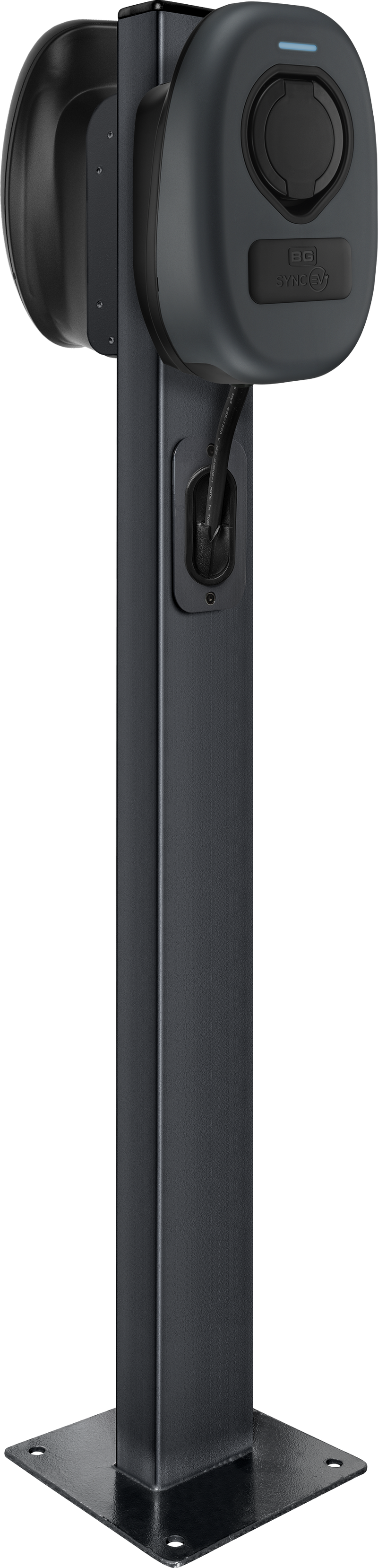 Sync Energy Accessories - EV Twin Installation Floor Stand for WC1 and WC2 Chargers - 1.2M