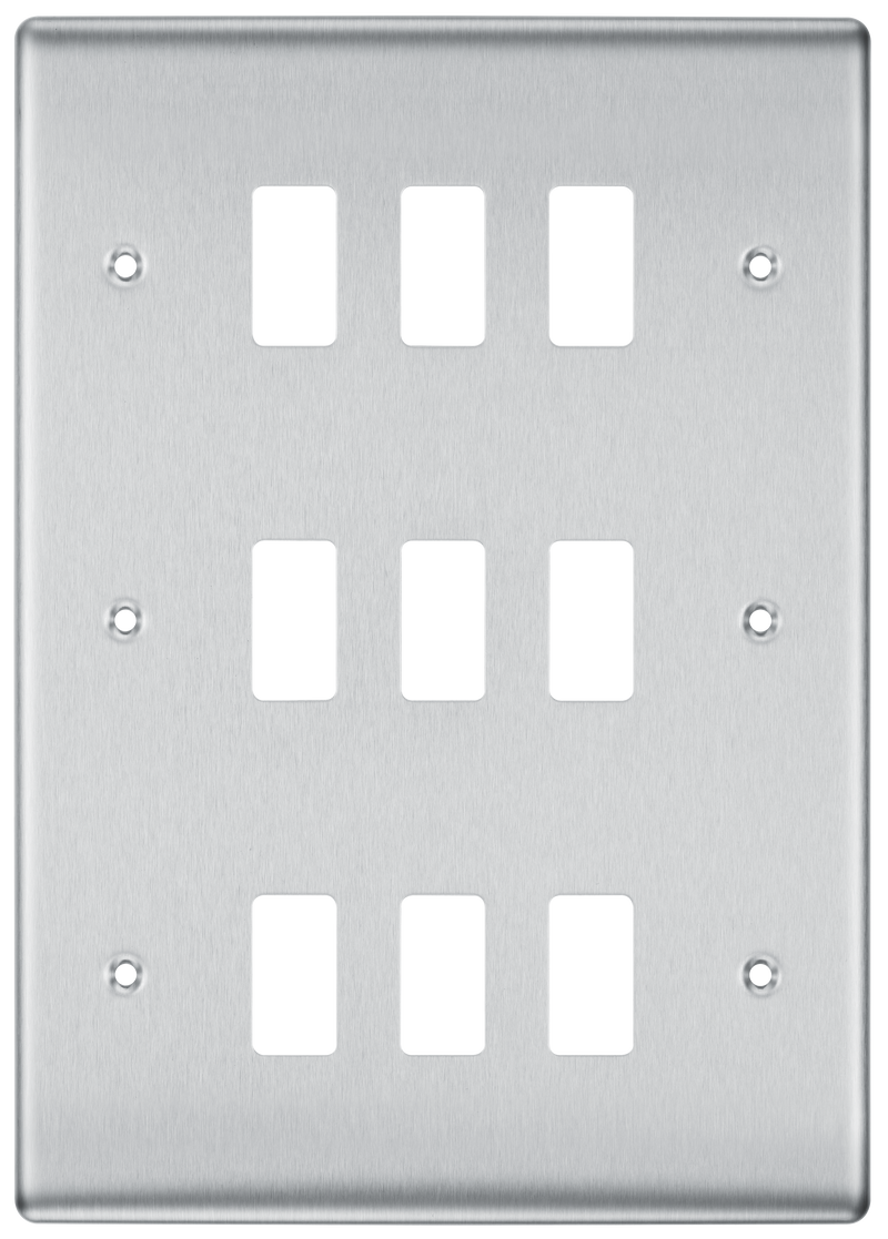 BG Electrical Grid - 9 module, square