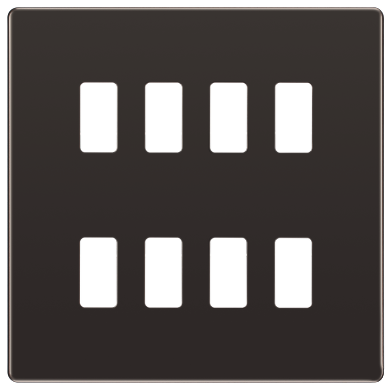 BG Electrical Grid - 8 module, square