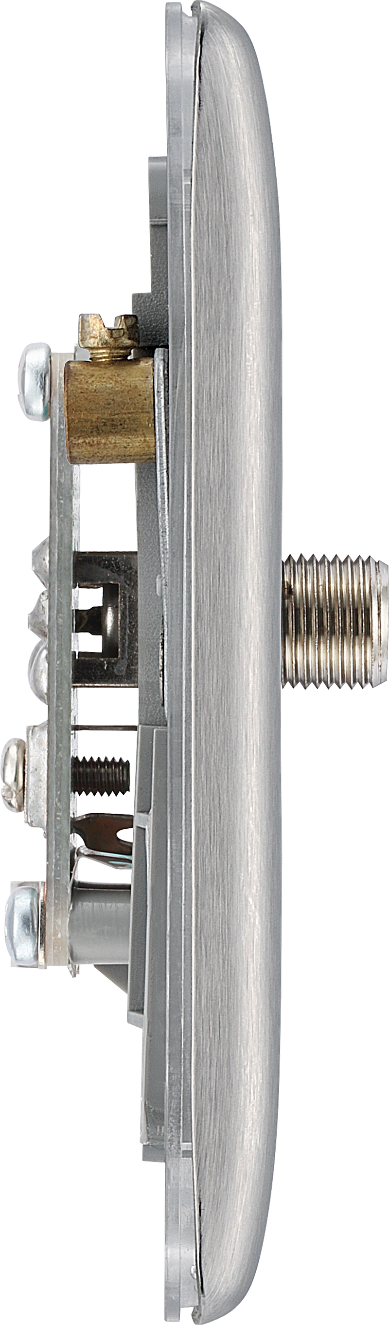BG Electrical Nexus Metal Brushed Steel - Single, satellite