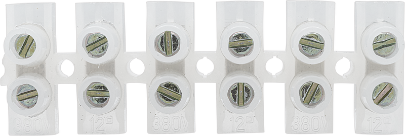 BG Electrical Contractor - 15A terminal strip, 6 way
