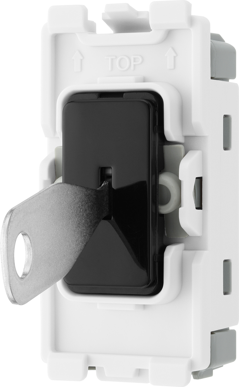 BG Electrical Grid - 2 way, single pole (EVOLVE BLACK)