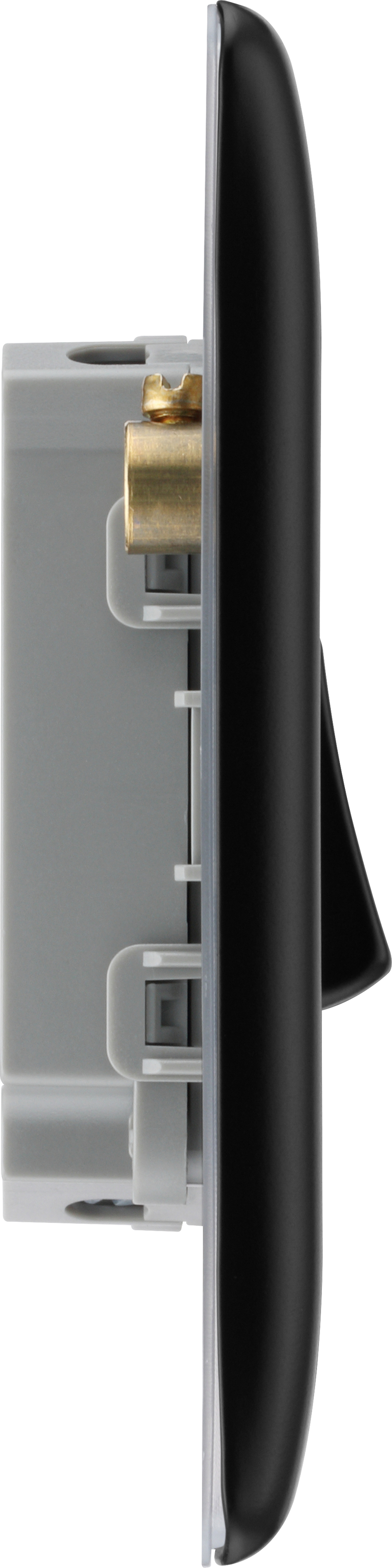 BG Electrical Nexus Metal Matt Black - Quadruple, 2 way switch
