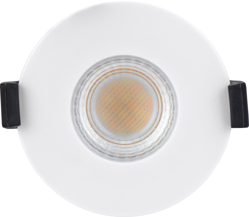 Luceco Ftype MK2 - FType MK2 Fire Rated Downlight 4W/6W 750lm Power Change & CCT Change 3000K / 4000K Dim2Warm Dimmable IP65 White bezel - Flat