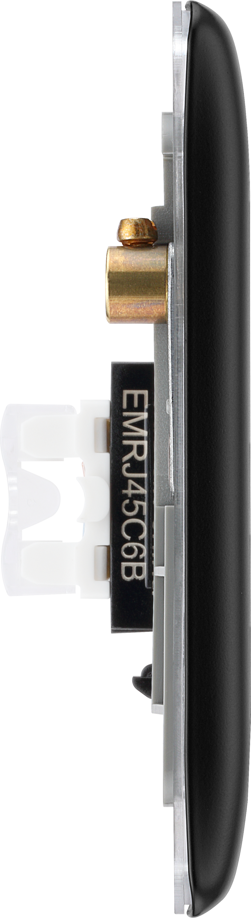 BG Electrical Nexus Metal Matt Black - Double, RJ45 data socket
