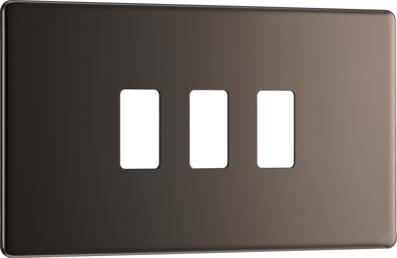 BG Electrical Grid - 3 module, rectangular