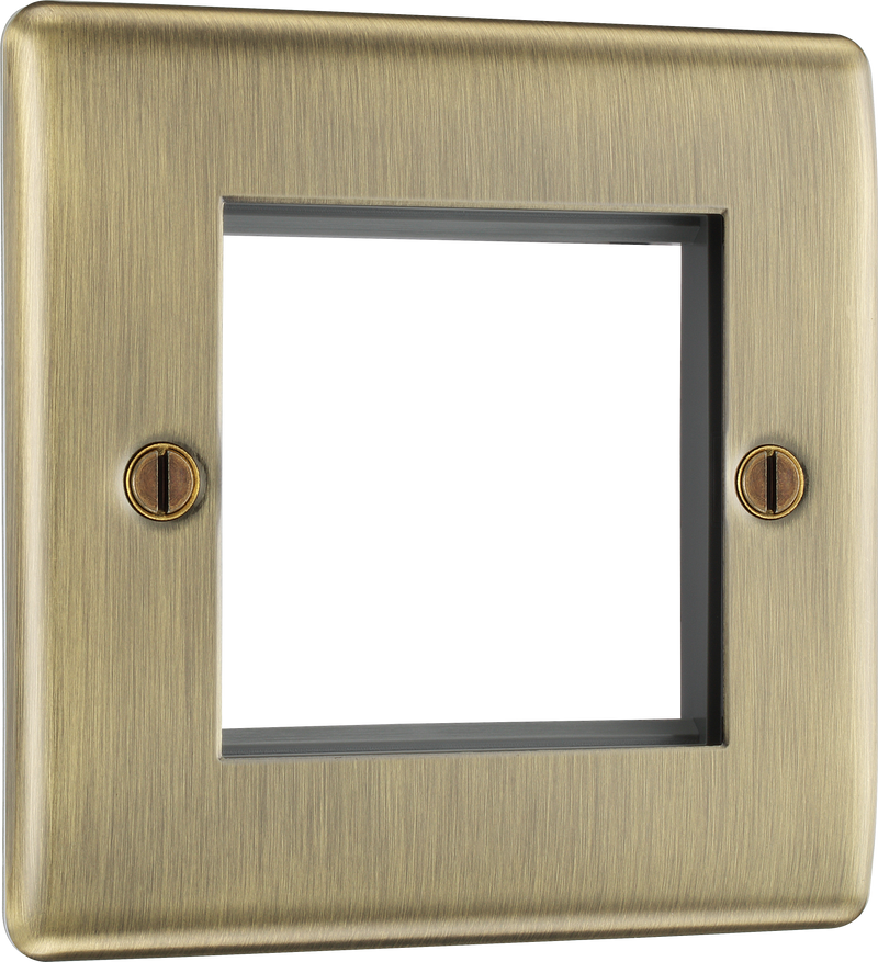 BG Electrical Euro Module - 2 module - square