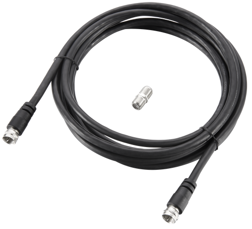 Ross Cable Accessories - Satellite F-Sat cable with coupler (3m, black)