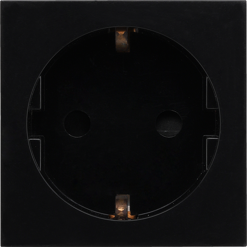 BG Electrical Euro Module - 16A Schuko, unswitched socket