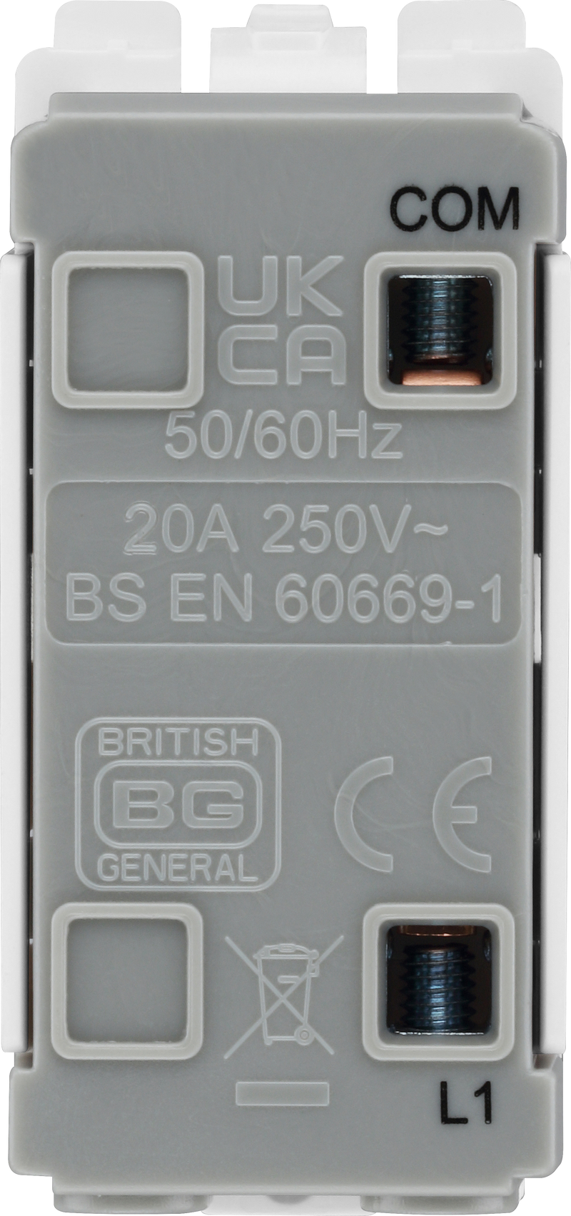 BG Electrical Grid - 4 module, rectangular