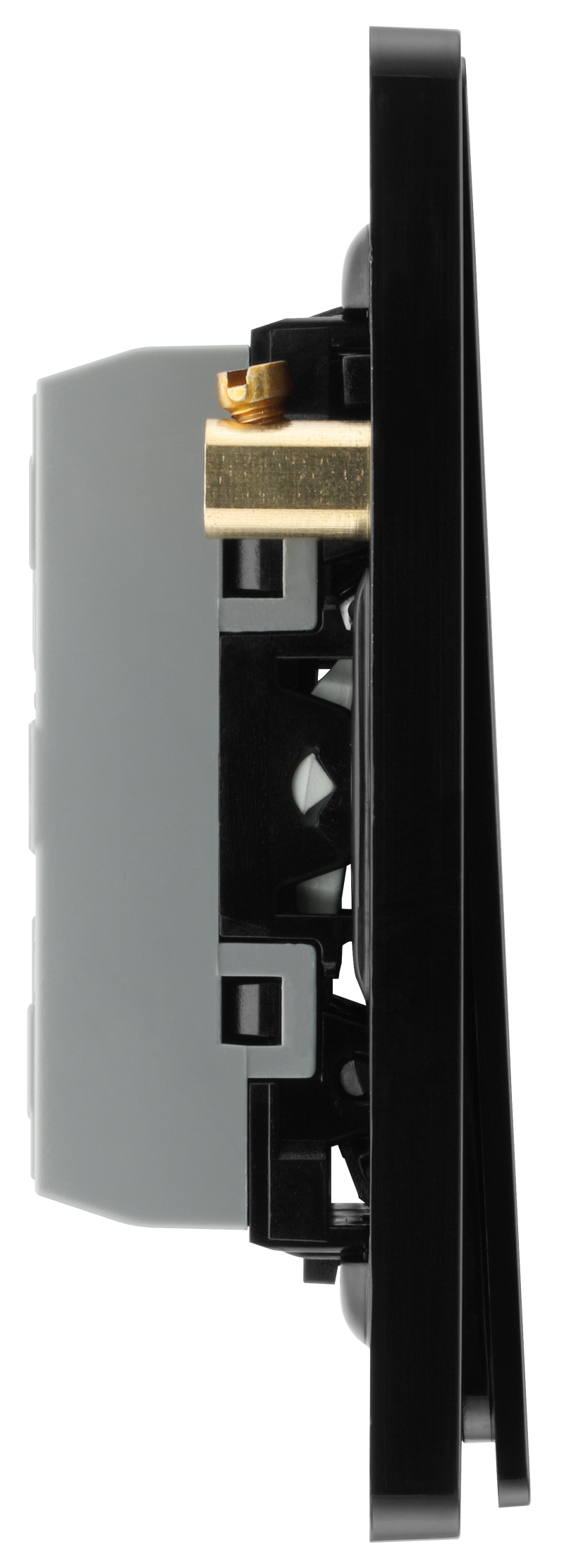 BG Electrical Evolve Matt Blue - Triple, 2 way switch, edge rocker