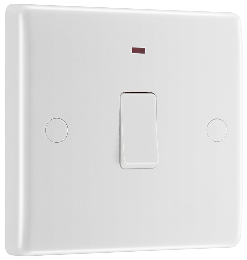 BG Electrical 800 Series - 20A, double pole, with indicator and flex outlet