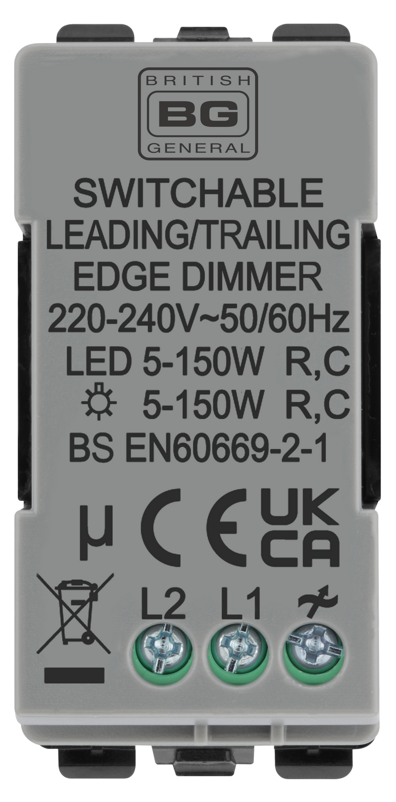 BG Electrical Grid - 2 way, Intelligent Dual Mode Dimmer