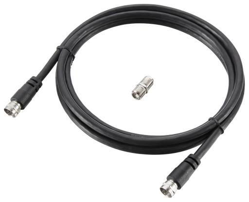 Ross Cable Accessories - Satellite F-Sat cable with coupler (1.5m, black)
