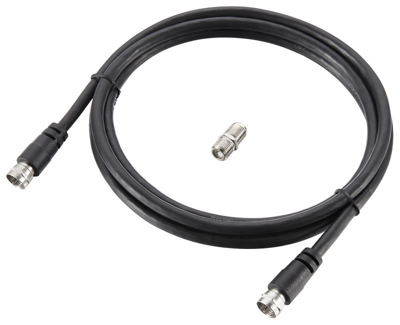 Ross Cable Accessories - Satellite F-Sat cable with coupler (1.5m, black)