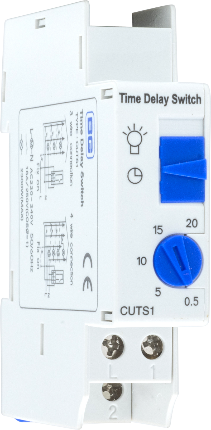 BG Circuit Protection Control Devices - Time delay switch, 1-20 mins
