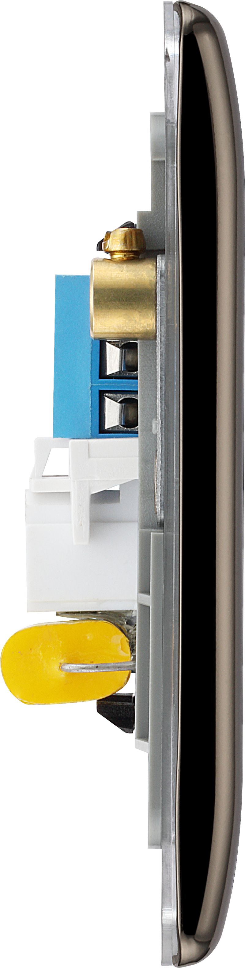 BG Electrical Nexus Metal Black Nickel - Double, telephone socket, master