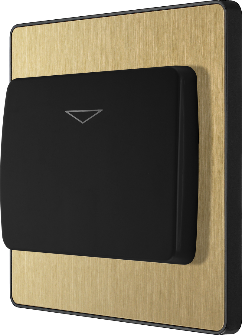 BG Electrical Evolve Satin Brass - Hotel key card switch