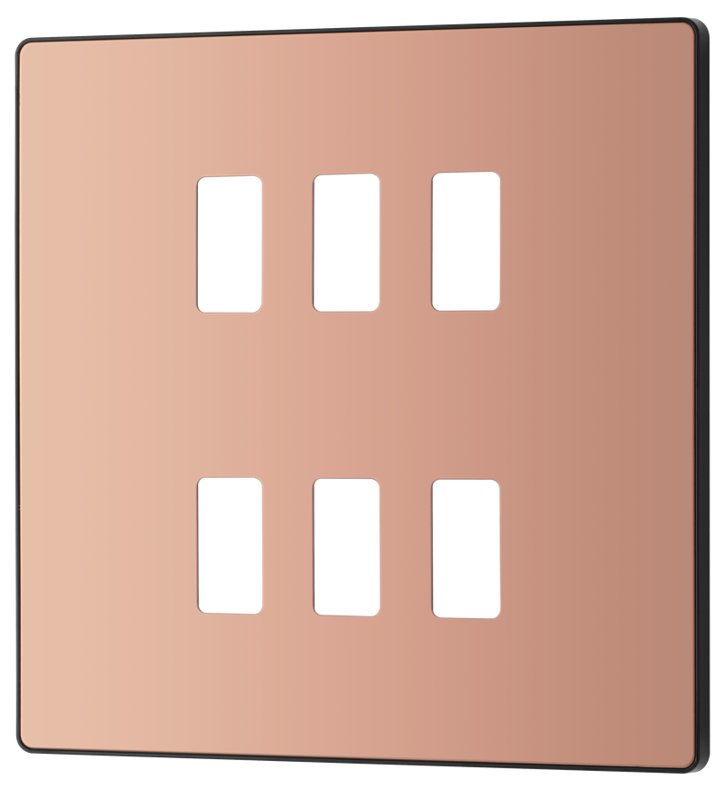 BG Electrical Grid - 6 module, square