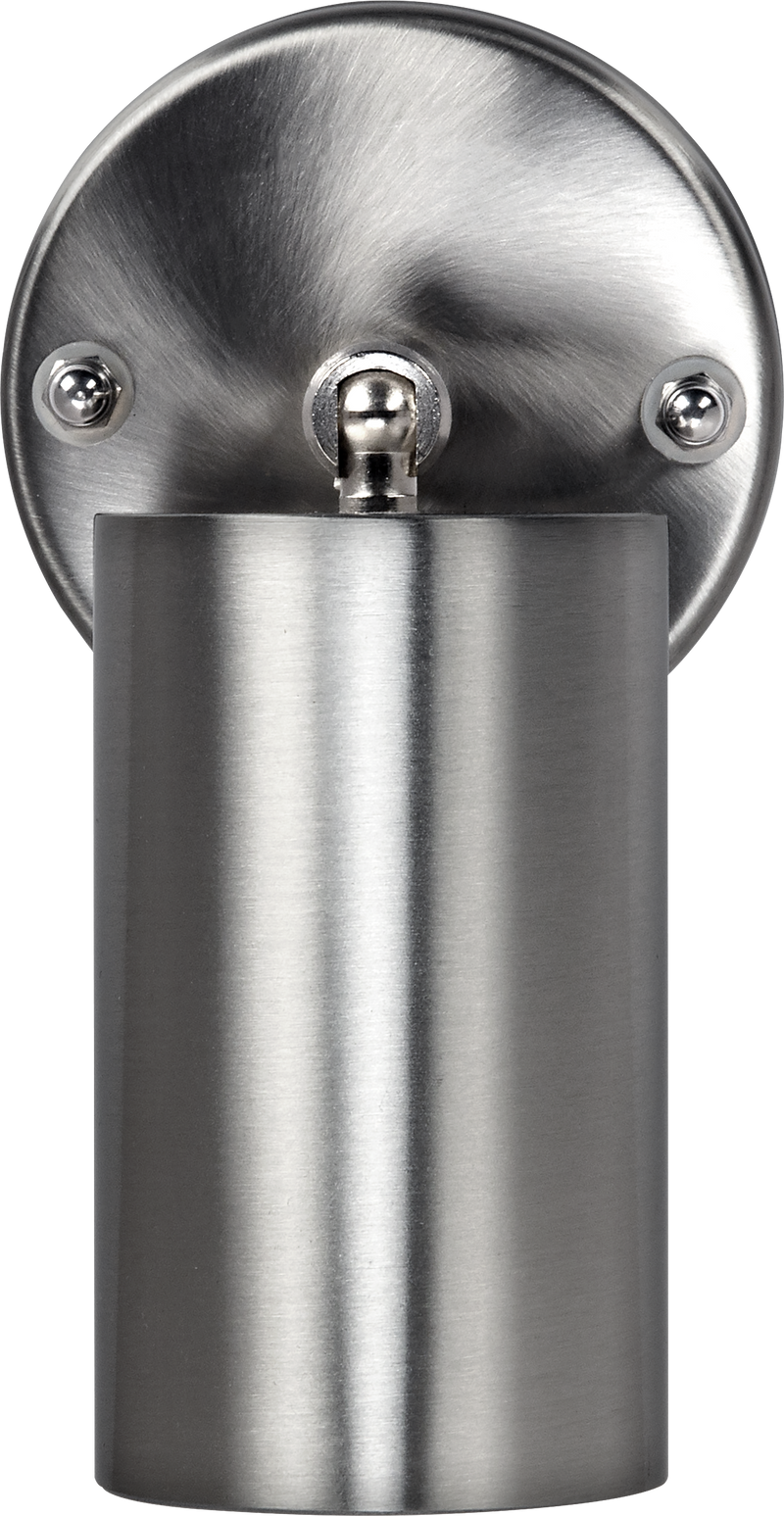 Luceco Stainless Steel - Stainless steel single head adjustable wall light 300 lumens warm white colour temp