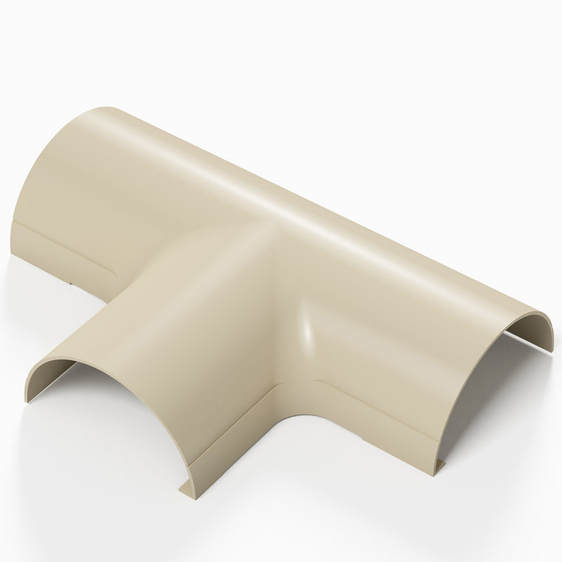 D-Line Trunking - 50x25mm Magnolia Equal Tee