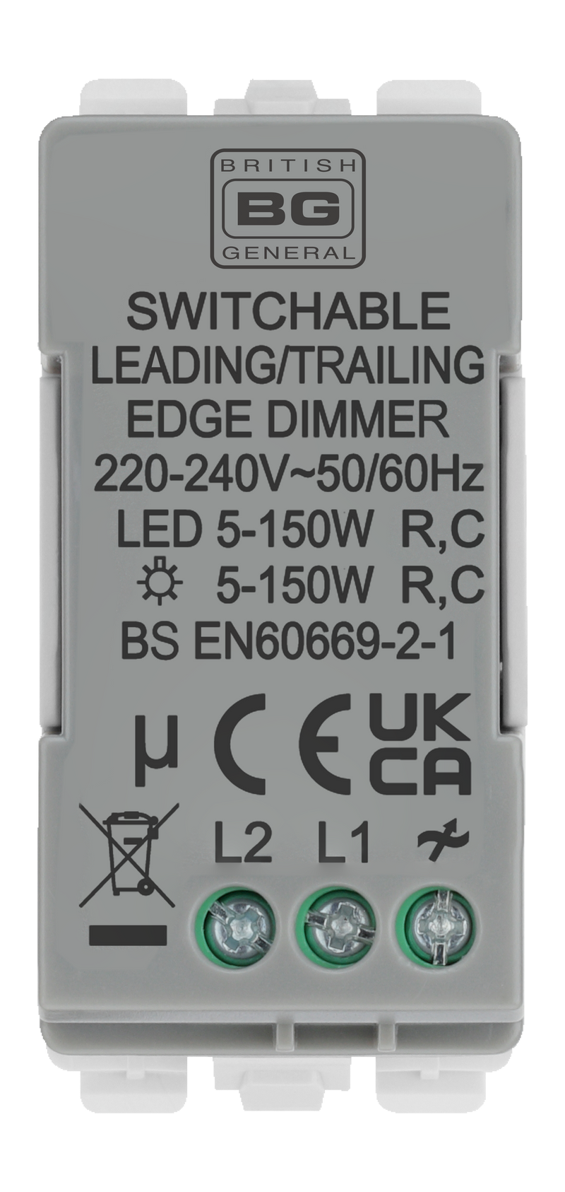 BG Electrical Grid - 2 way, Intelligent Dual Mode Dimmer