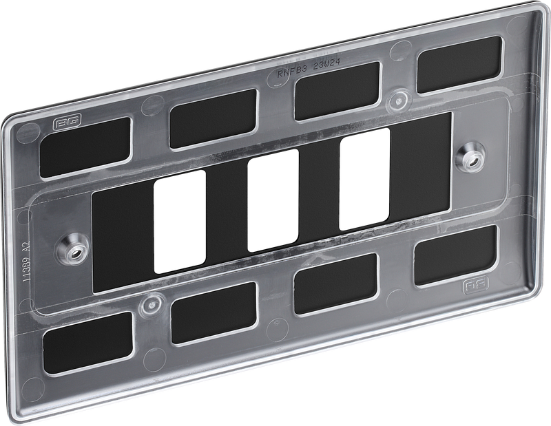 BG Electrical Grid - 3 module, rectangular