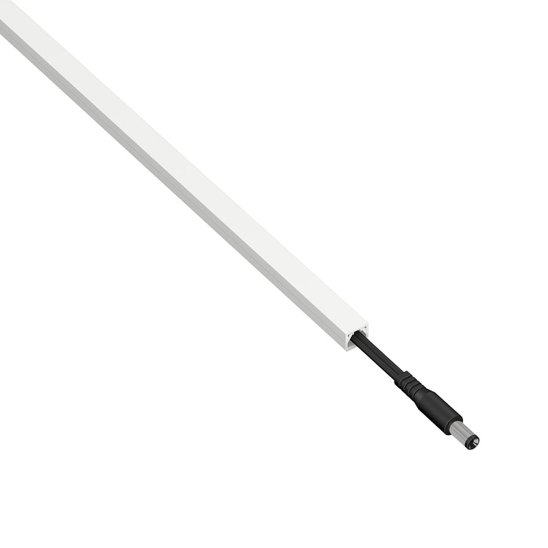 D-Line Trunking - 10x8mm White 2m Self Adhesive Box Trunking Length
