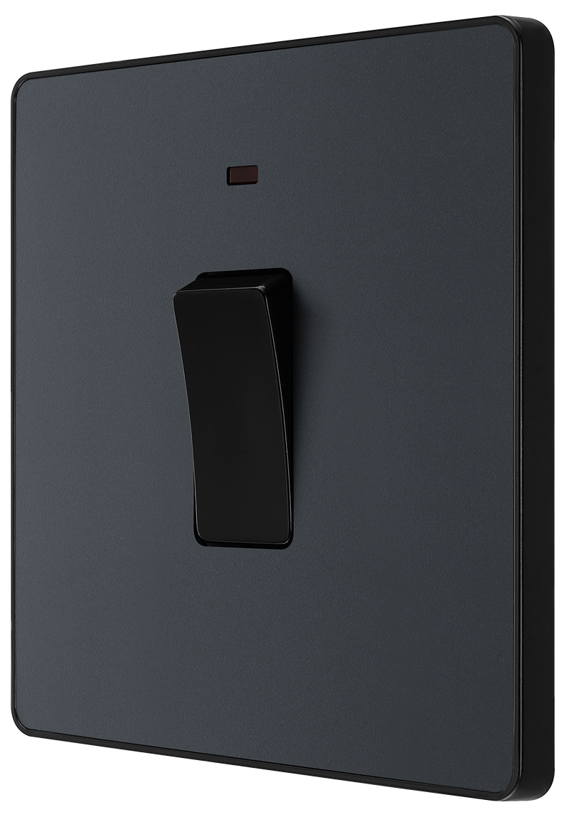 BG Electrical Evolve Matt Grey - 20A, double pole, with indicator