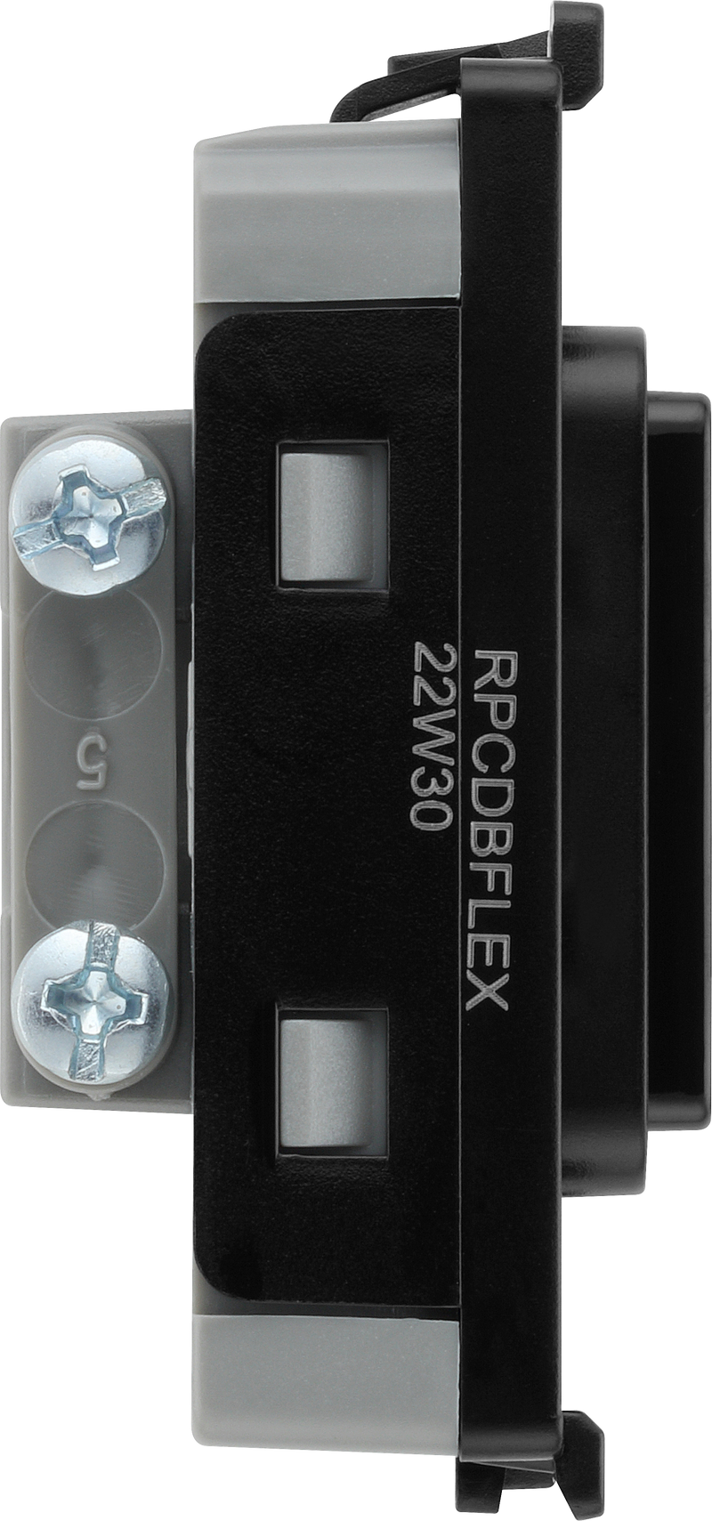 BG Electrical Grid - Flex outlet, up to 10mm (EVOLVE BLACK)