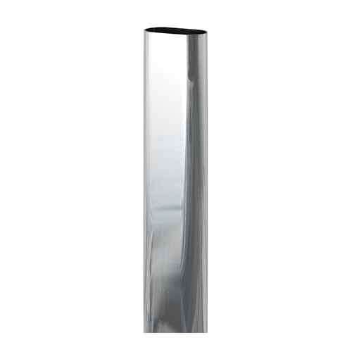 TIMCO Wardrobe Rail Oval Polished Chrome
