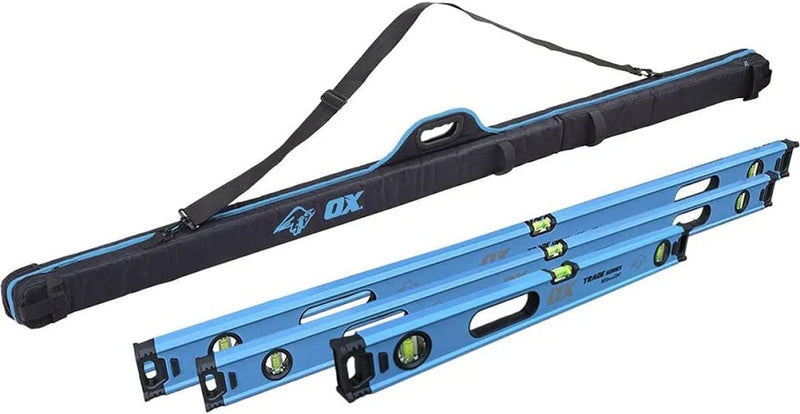 OX Trade 3 Piece Level Set & Case (600mm, 1200mm, 1800mm)